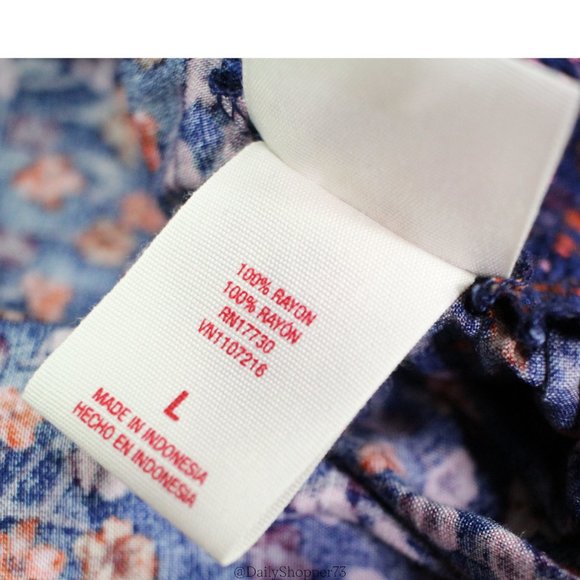 Mossimo Supply Co. Blue and Orange Floral Mini Skirt | Size Small - Medium - Picture 3 of 3